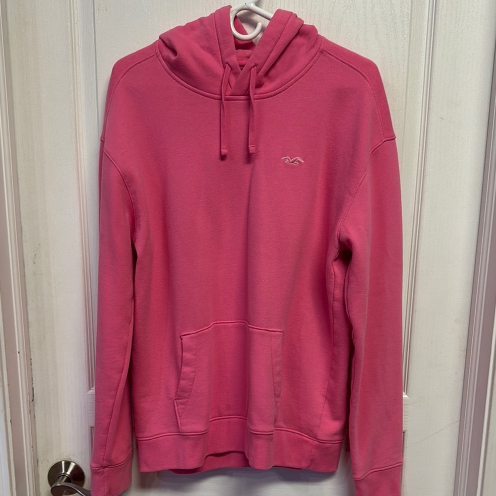 Hollister Pink Oversized Hoodie Relaxed Fit